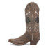 Фото #3 товара Laredo Zuri Leather Floral Embroidered Snip Toe Cowboy Womens Brown Casual Boot