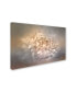 Jai Johnson 'Blushing Silver And Gold Peony' Canvas Art - 32" x 22" x 2"