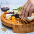 Фото #5 товара Аксессуары для приготовления пищи BlauKe® Круглая бамбуковая доска для сыра с набором ножей