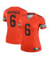 Блузка Nike женская оранжевая Cleveland Browns Inverted Legend Оранжевый, M - фото #2