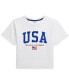 ფოტო #1 პროდუქტის Big Girls Logo Cotton Jersey Boxy Tee