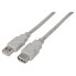 Фото #1 товара AISENS USB-A 2.0 To M/F 1 m