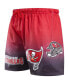 ფოტო #3 პროდუქტის Men's Black, Red Tampa Bay Buccaneers Ombre Mesh Shorts