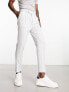 ASOS DESIGN smart tapered trousers in grey window check