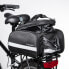 Фото #3 товара Велосипедная сумка на багажник с карманами и плечевым ремнем 27L черная Wozinsky WBB36BK