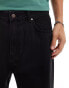 Bershka loose fit jeans in black