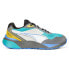 Фото #1 товара Puma RsMetric Energy Lace Up Mens Blue, Grey, White Sneakers Casual Shoes 38861