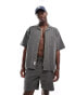 ONLY & SONS pull on fine cord short co-ord in grey Castor Grau, S - W30 - фото #2