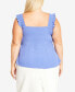 ფოტო #4 პროდუქტის Plus Size Cece Fit-n-Flare Top