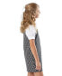 ფოტო #4 პროდუქტის Big Girls Layered Effect Knit Dress with Collared Shirt, 2 Piece