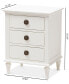 Фото #9 товара Venezia 3-Drawer Chest