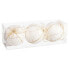 Фото #2 товара Ёлочные шарики Белый Polyfoam Ткань 10 x 10 x 10 cm (3 штук)