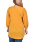 ფოტო #2 პროდუქტის Plus Size 3/4 Sleeve Knit Gauze Top