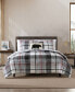 Фото #1 товара Normandy Plaid Micro Suede Reversible 3 Piece Duvet Cover Set, Full/Queen
