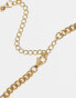 Фото #6 товара ASOS DESIGN waterproof stainless steel short slim 4mm chain necklace in gold tone