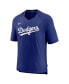 Men's Royal Los Angeles Dodgers Authentic Collection Pregame Raglan Performance V-Neck T-shirt