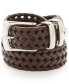 Фото #1 товара Men's Leather Braided Belt