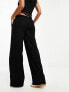 Object mid rise pull on smart trouser in black