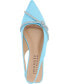 ფოტო #4 პროდუქტის Women's Rebbel Rhinestone Knot Slingback Flats