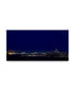 Фото #1 товара American School San Fransisco Skyline at Night Canvas Art - 37" x 49"