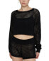Фото #1 товара Ivl Collective Knit Mesh Cropped Pullover Women's