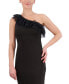 Фото #3 товара Women's Asymmetric-Neck Ruffled Sleeveless Dress