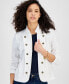 Фото #3 товара Women's Solid Open-Front Band Jacket