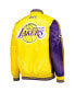 Men's Purple, Gold Los Angeles Lakers Fast Break Satin Full-Snap Jacket