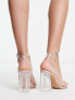 New Look clear blocked heeled sandals