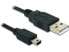 Фото #2 товара Delock USB 2.0-A / USB mini-B 5pin - 0.70m, 0.70 m, USB A, Mini-USB B, Male/Male, Black