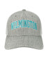 Men's Heather Gray, White UNC Wilmington Seahawks Arch Trucker Snapback Hat