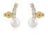 Charming gold earrings with pearls 14/220.361/3ZIR