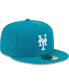 Фото #4 товара Men's Turquoise New York Mets 59FIFTY Fitted Hat