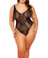 Фото #1 товара Blain Mixed Patterned Plus Size Hosiery Teddy In All Over Stretch