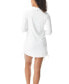 Фото #2 товара Women's Interval Long Sleeve Side Tie Zip Front Cover-Up