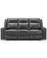 Фото #1 товара Rhodes 81.5" Top-Grain Leather Manual Reclining Sofa