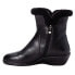 Propet Waylynn Zippered Booties Womens Black Casual Boots WFX185LBLK