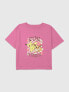 Kids Pokemon Pikachu and Eevee Graphic Boxy Crop Tee