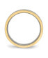 ფოტო #2 პროდუქტის Titanium Polished Yellow Grooved Comfort Fit Band Ring