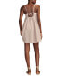 ფოტო #2 პროდუქტის Women's Drawstring Pocket Cotton Babydoll Mini Dress