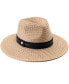 Фото #1 товара Straw Panama Hat with Ribbon Trim