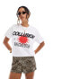 Фото #1 товара COLLUSION oversized vacation tee in white