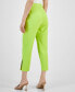 ფოტო #2 პროდუქტის Petite High-Rise Tapered Side-Slit Pants, Created for Macy's