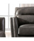 Фото #12 товара Ava 84" Mid-Century Modern Leather Sofa
