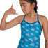 SPEEDO Flipper Phone Allover Vback Swimsuit