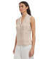 ფოტო #3 პროდუქტის Women's Printed Sleeveless V-Neck Top