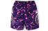 A BATHING APE BAPE Color Camo 美式复古侧边鲨鱼休闲短裤 男女同款 紫色 / Шорты BAPE Color Camo 1F30-153-19-