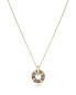 Půvabný pozlacený náhrdelník se zirkony Elegant 15115C000-39