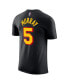 Фото #3 товара Men's Dejounte Murray Black Atlanta Hawks 2022/23 Statement Edition Name and Number T-shirt