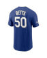 ფოტო #2 პროდუქტის Los Angeles Dodgers Men's Gold Name and Number Player T-Shirt Mookie Betts
